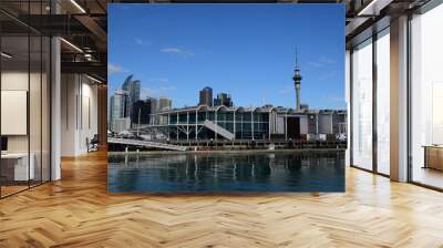 Waterfront buildings in Auckland, New Zealand Wall mural