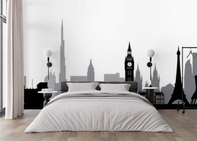 world skyline Wall mural