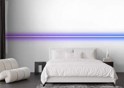 Illustration of neon electric style line. Pink purple blue gradient color. Isolated on transparent background Wall mural