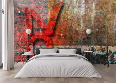 grunge background Wall mural