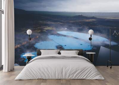 Myvatn Nature Baths Iceland Aerial Wall mural