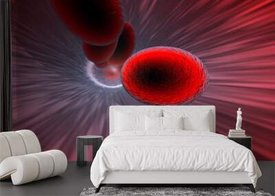 blood cells 2 Wall mural