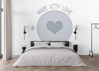 Made with love  Wall mural