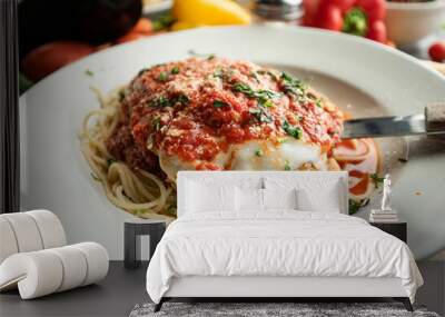 Chicken parmigiana 4 Wall mural