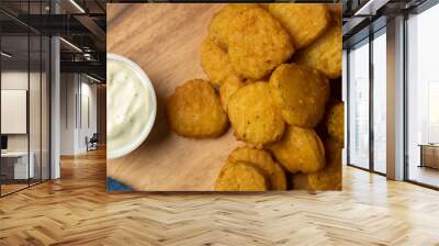 fried pickles close up Wall mural