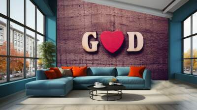 God is Love Wall mural