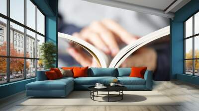 Open And Read Book Wall mural