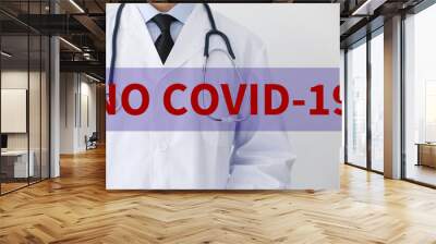 Stop COVID-19 Coronavirus Prevention Concept Wall mural