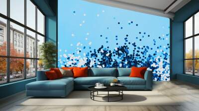 Silver glitter background Wall mural