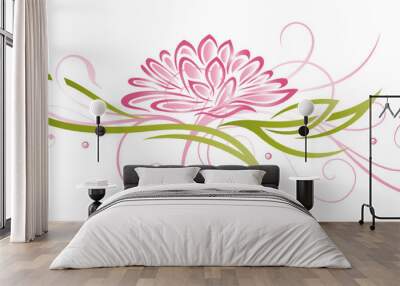 Lotusblüte, Lotusblume, Lotus, Seerose Wall mural