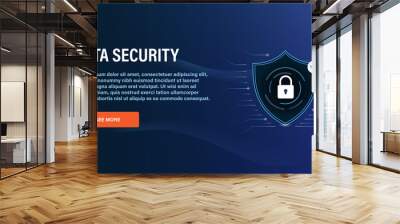 Data Security Vector Illustration Wall mural