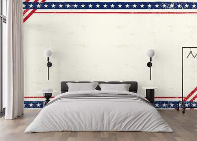 American grunge postcard Wall mural