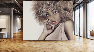 Glamour Hair Model Wall mural