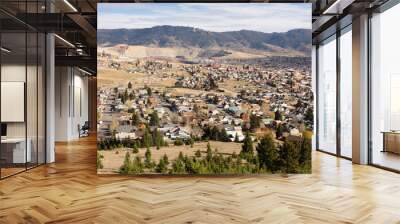 High Angle Overlook Walkerville Butte Montana Downtown United States Wall mural