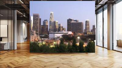 Office Buildings Financial District Los Angeles Downtown Wall mural