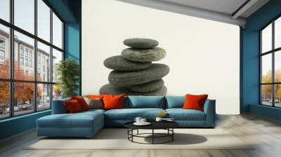 pebble stack Wall mural