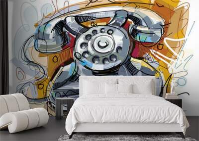 Ring the Phone Wall mural