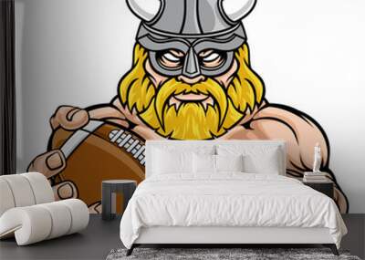 A Viking warrior gladiator American football sports mascot Wall mural