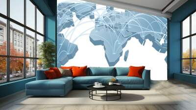 An abstract world earth map global background Wall mural