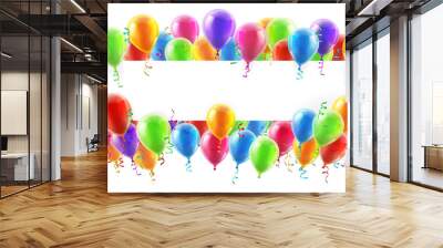 Balloons Party Banner Wall mural