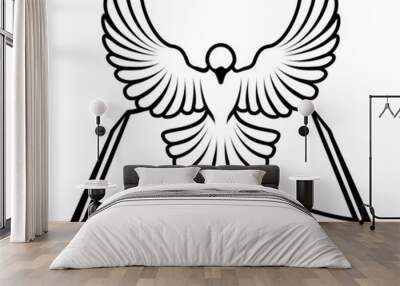 Christian Bible Dove Concept Wall mural