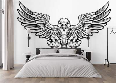 Ferocious Eagle Wall mural