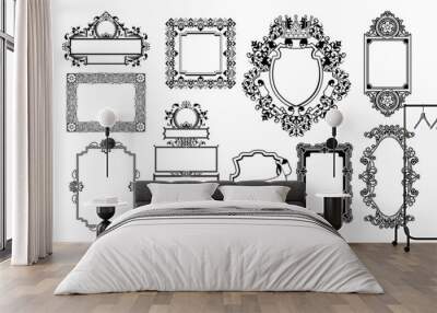 graphic design decorative frames Wall mural