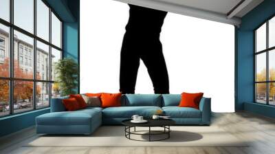 Man Arms Raised Person Silhouette Wall mural