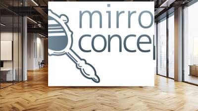 Mirror concept Wall mural