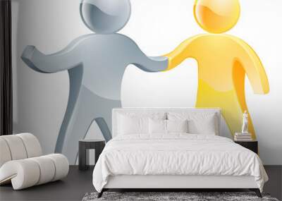 Partnership concept Wall mural