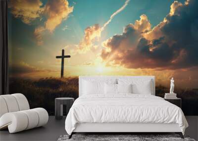 Christian cross Wall mural