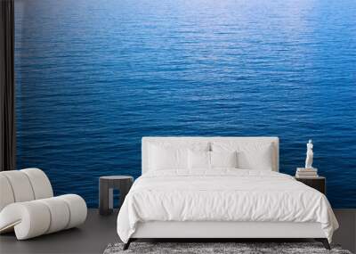 Beautiful ocean background. Blue background of the sea. Nature. Rest by the sea. Blue sky. Wall mural