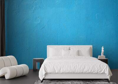 old blue wall background or texture Wall mural