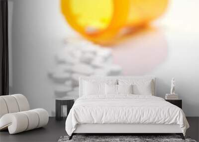 Pill bottle and pills Wall mural