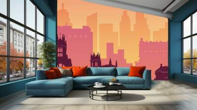 Madrid, Spain famous city scape view background. Wall mural