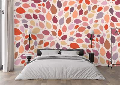 Pattern from autumn leaves. Wall mural