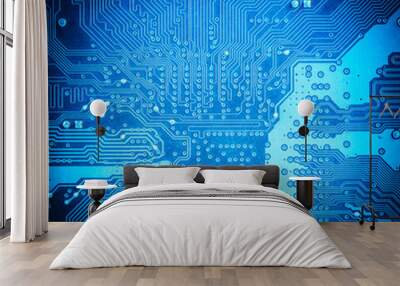 circuit board closeup Wall mural