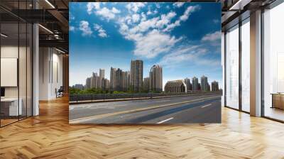 city highway background Wall mural