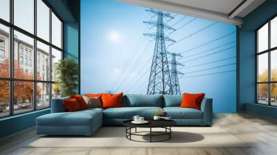 electricity transmission closeup Wall mural