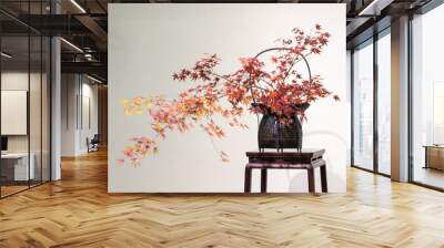 oriental style flower arrangement Wall mural