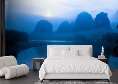 scenery in guilin, china Wall mural