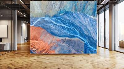 spectacular canyon and riverbed Wall mural