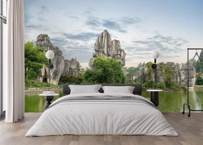 stone forest scenic Wall mural