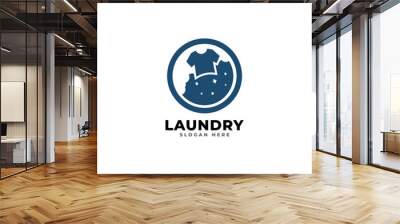 Loundry Logo Template Design Vector Wall mural