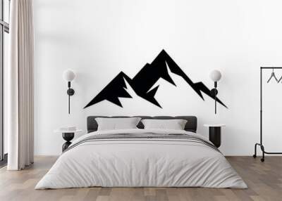 Mountains Logo Design Vector Template Wall mural