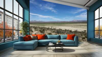 desert landscape with blue sky Wall mural