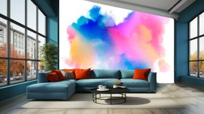 abstract colorful ink splash background Wall mural