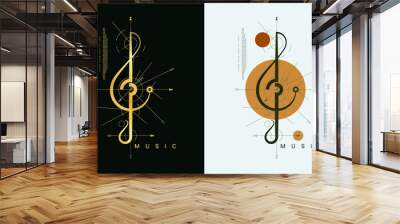 The perfect music logo for your business, graphic needs and digital needs Wall mural