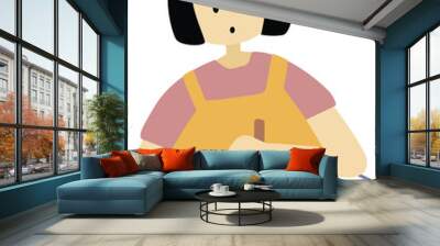 Illustration cooking Girl Wall mural