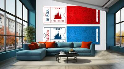 Russia plane tickets for travel and tourism Wall mural